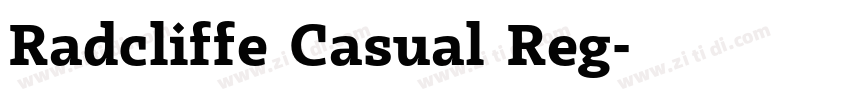 Radcliffe Casual Reg字体转换 Radcliffe Casual Reg字体转换